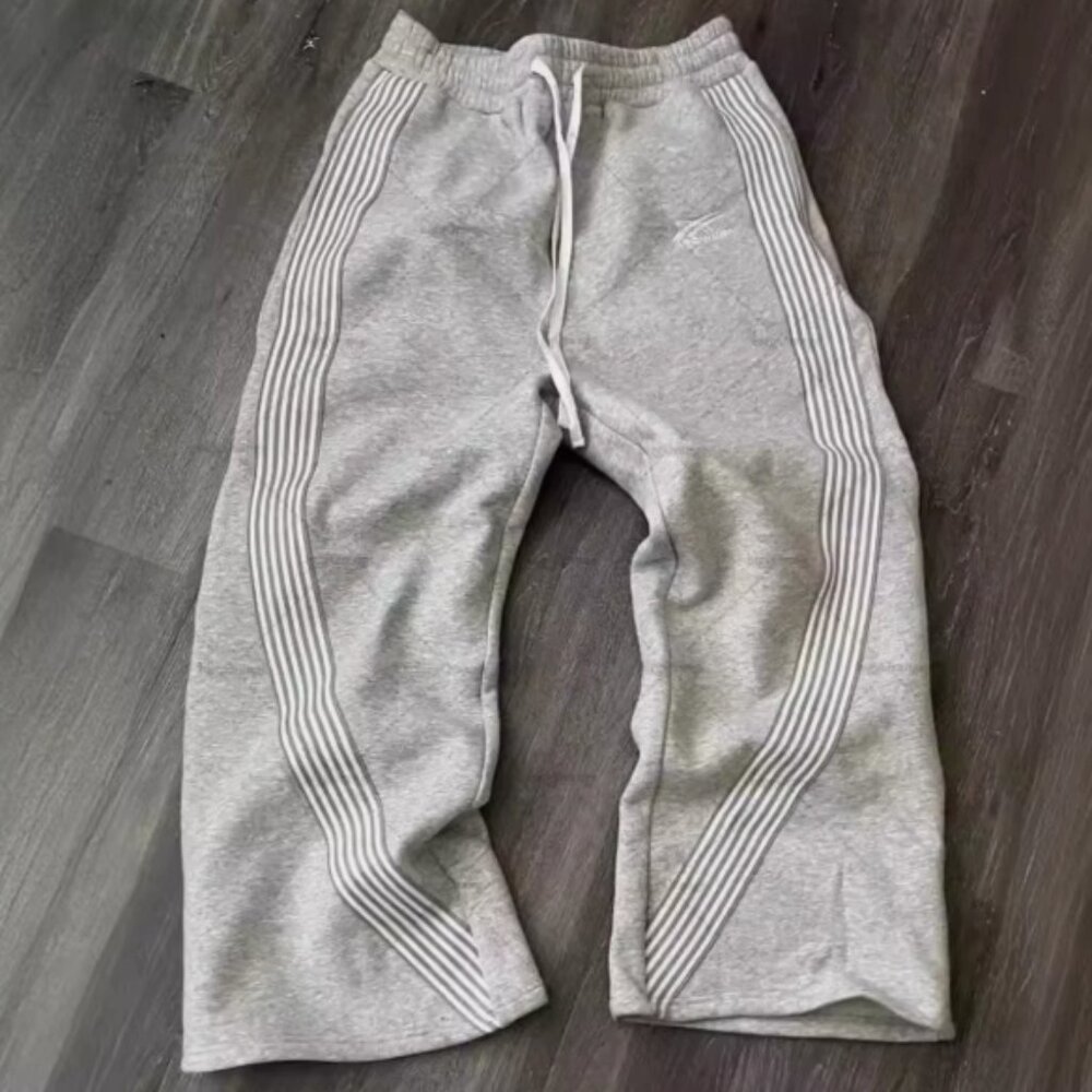 Y2K Grey Baggy Sweatpants Streetwear Harajuku Hiphop Vintage Joggers Archive Men